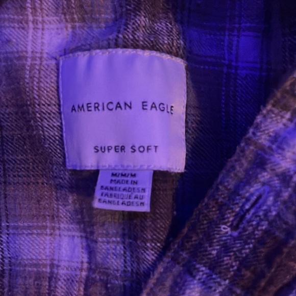 American eagle flannel mens size medium. - Picture 4 of 5